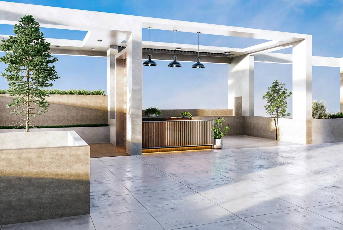 Bar chart showing 36% higher booking rate for vacation rentals with rooftop views per Airbnb 2023 data